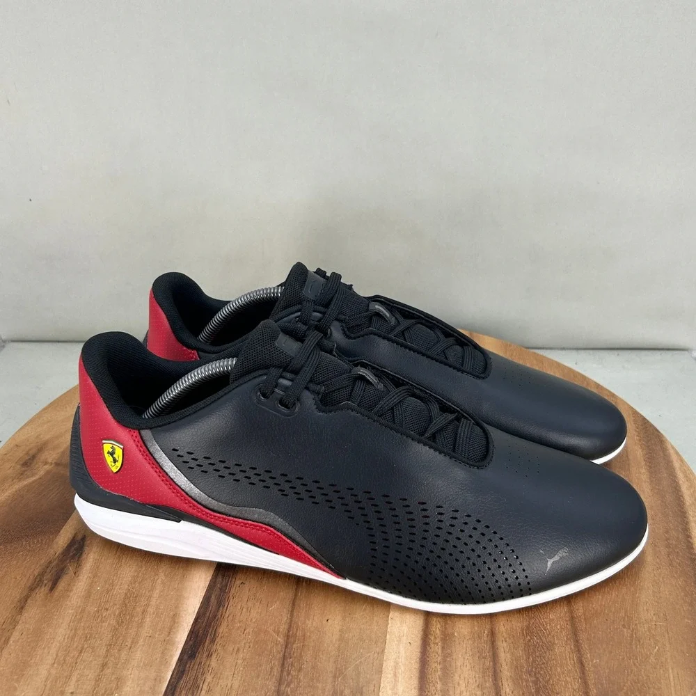 Puma Black and Red Ferrari Men's Sneakers